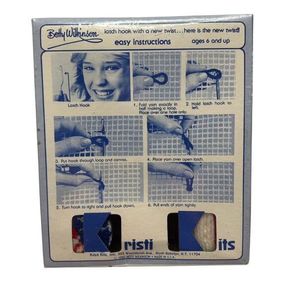 LATCHKITS *NEW* Super Skate Latch Hook Art Kit 1980 Betty Wilkinson LHP21 10x10 - Picture 3 of 6